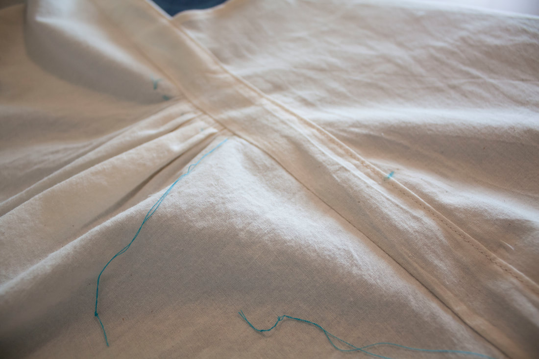 kitchen apron prototype sewing process